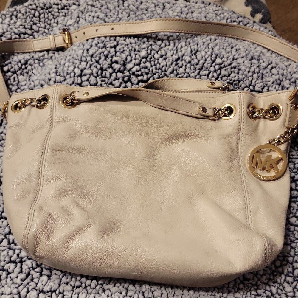 Michael Kors Jet Set Chain MD Gather Shoulder bag Women Leather Bag Purse